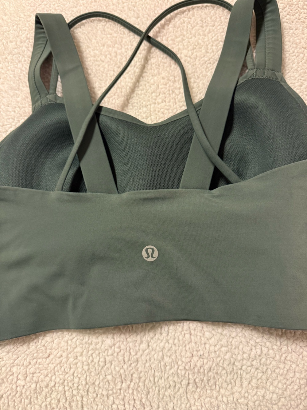 Lululemon Like a Cloud Longline Bra Dark Forest Green - Picture 6 of 10